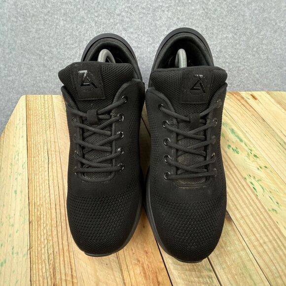 Zeba Shoes Mens Sz 9 Triple Black Hands Free Slip On Walking Sneakers Orthopedic - Picture 3 of 15